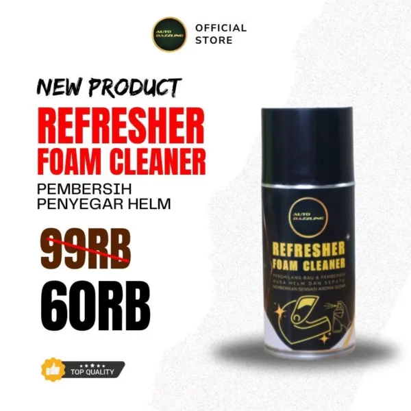 REFRESHER FOAM CLEANER PEMBERSIH DAN PEWANGI BUSA HELM PREMIUM ANTI BACTERIAL 1